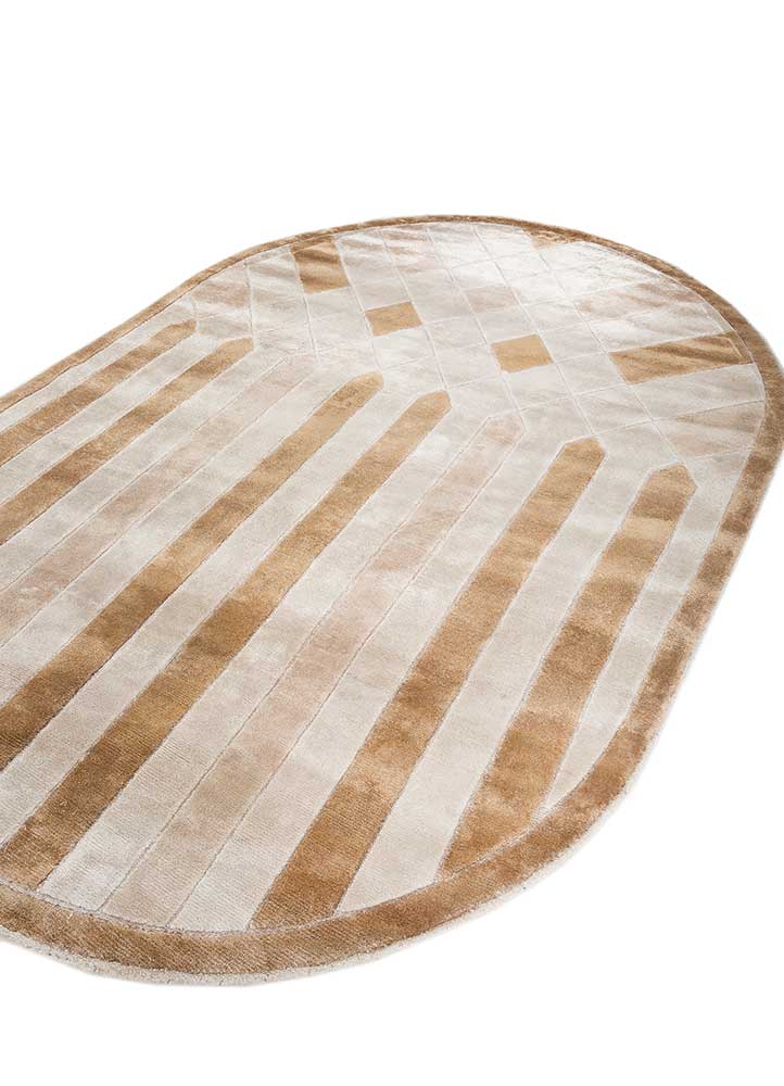 Tappeto di design ovale  - 270 x 180 cm - marrone