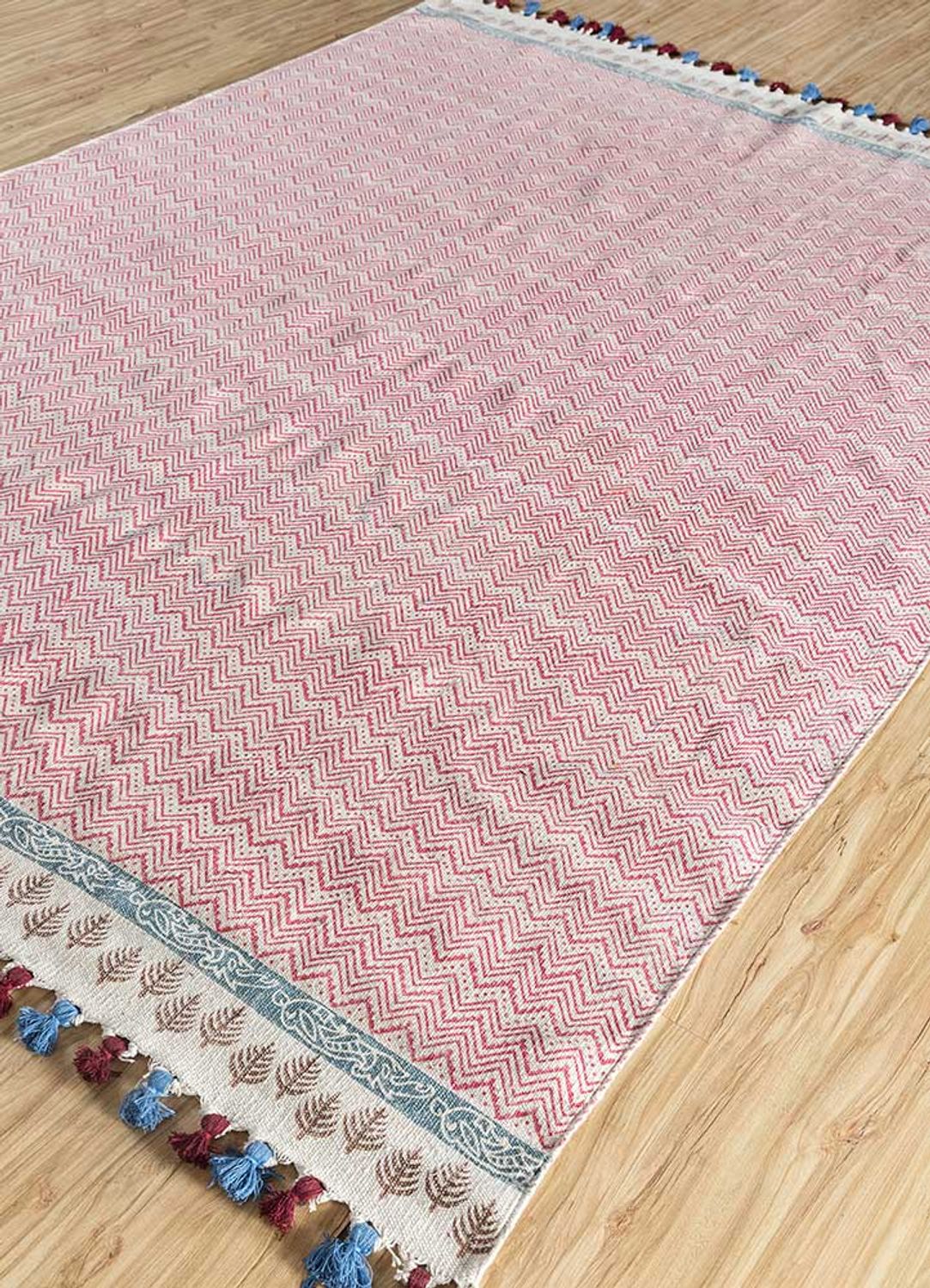Tappeto Kelim - Tendenza - 300 x 180 cm - rosa