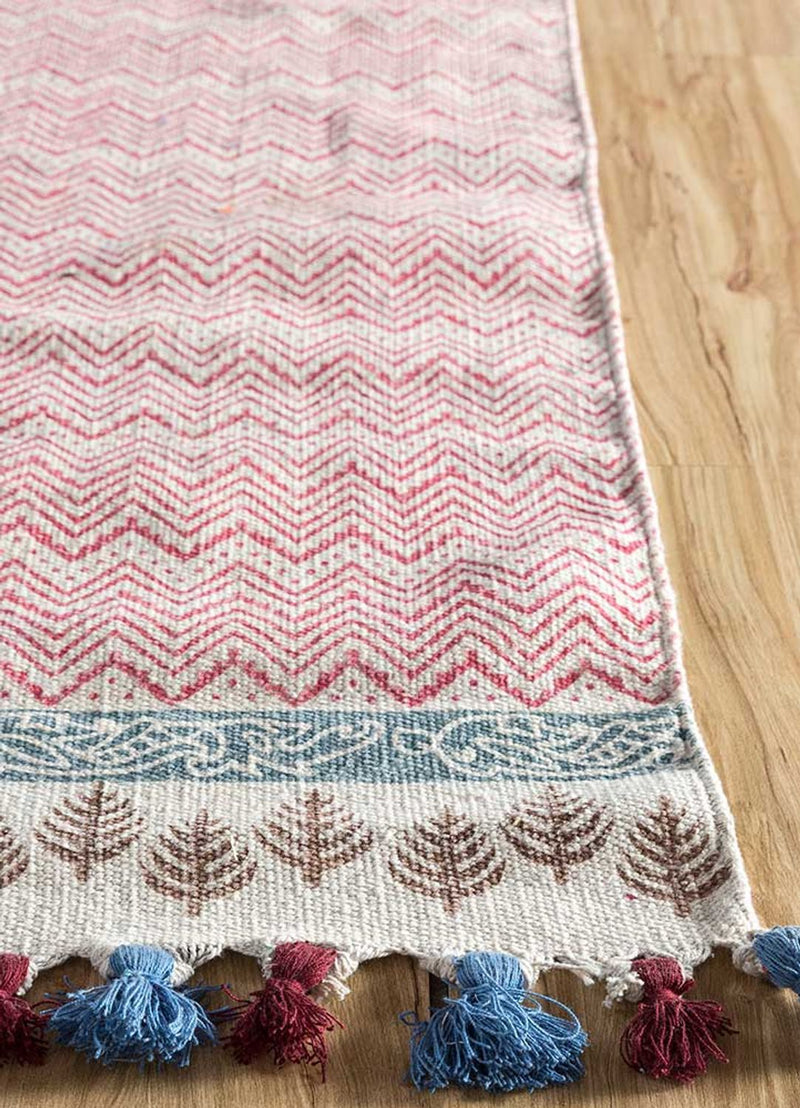 Tappeto Kelim - Tendenza - 300 x 180 cm - rosa