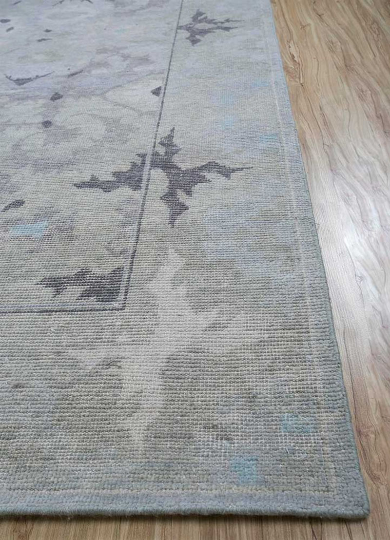 Tappeto di lana - 360 x 270 cm - argento