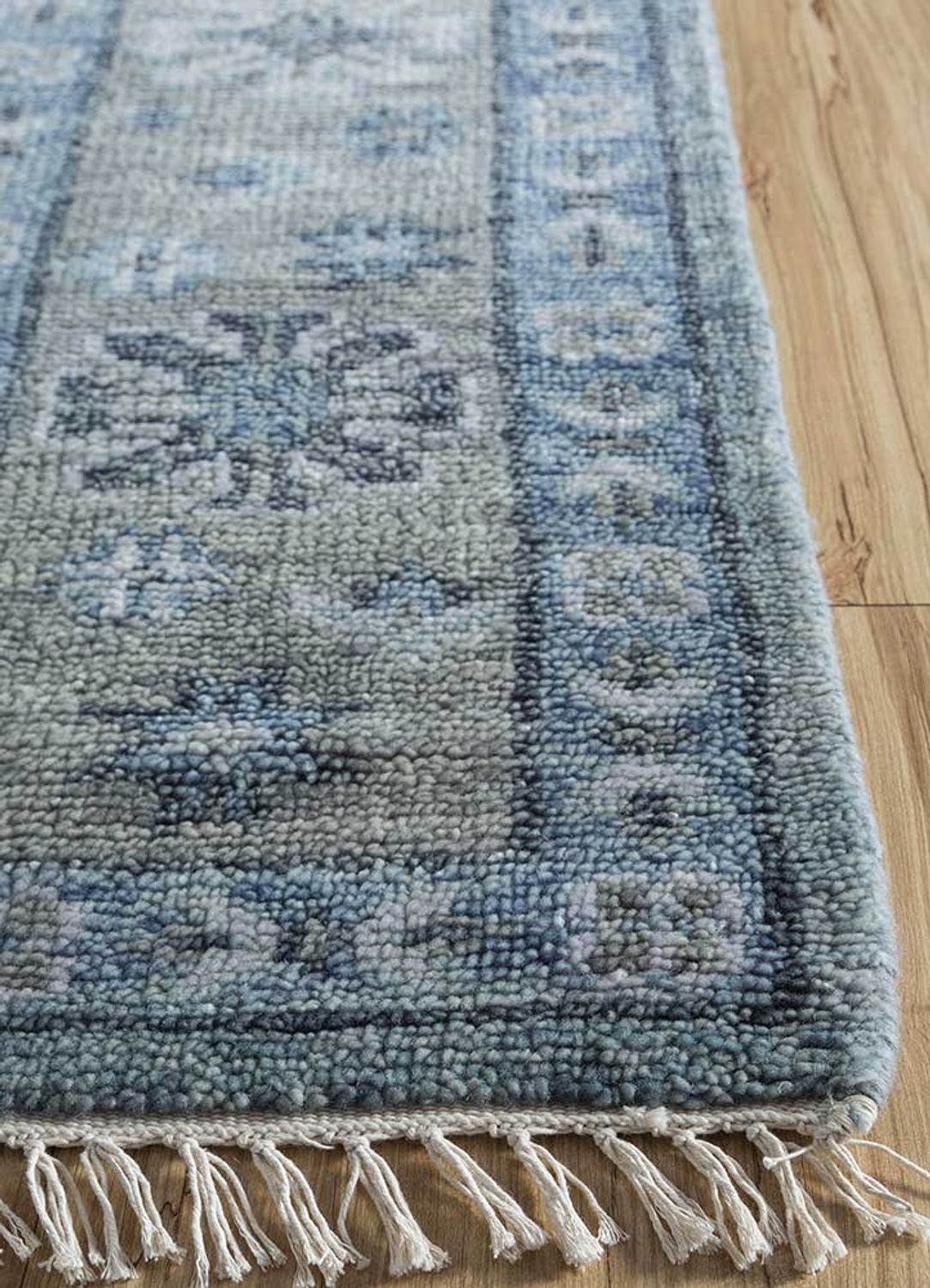Tappeto di lana - 300 x 200 cm - blu scuro