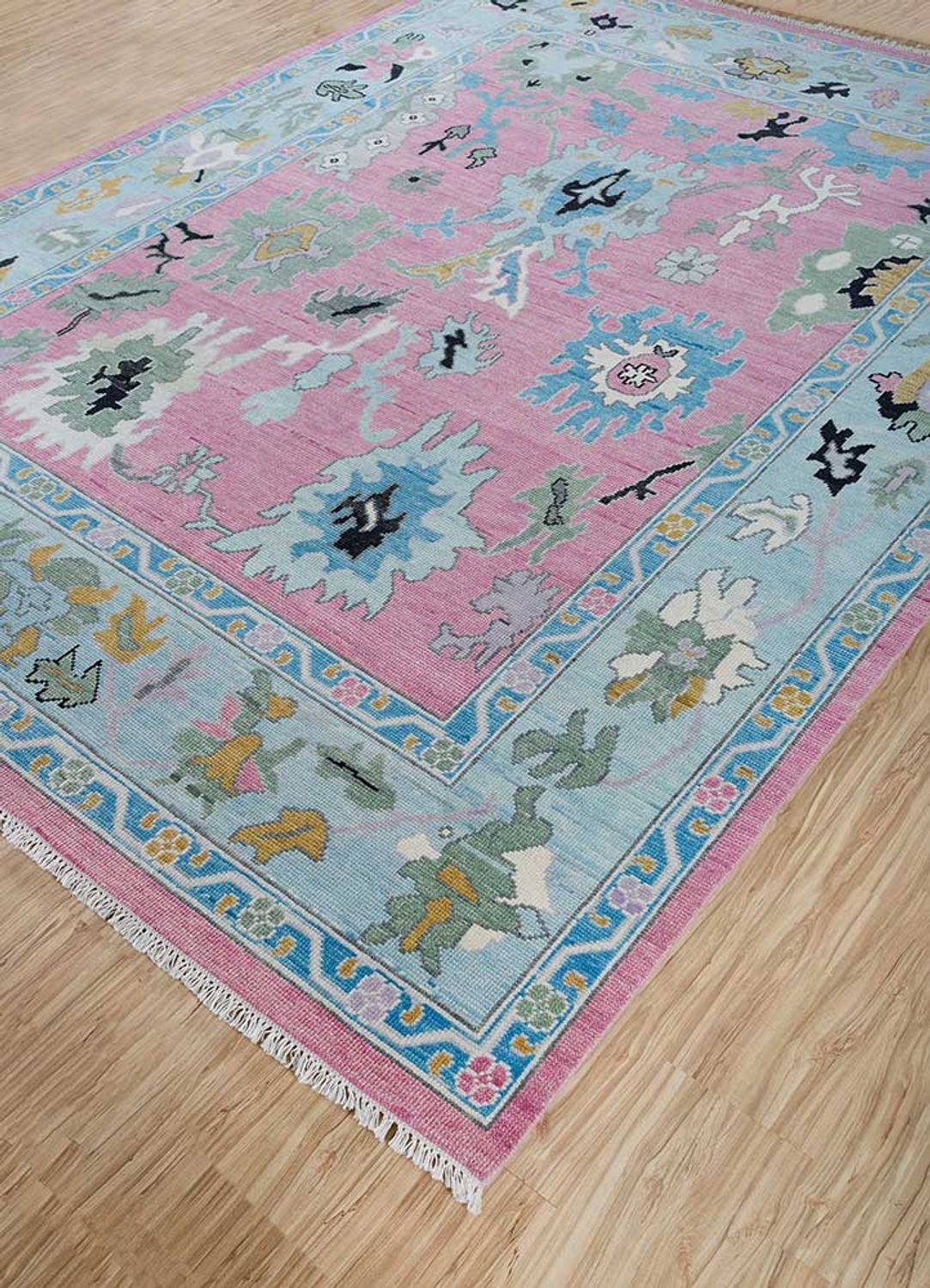 Tappeto di lana - 270 x 180 cm - rosa