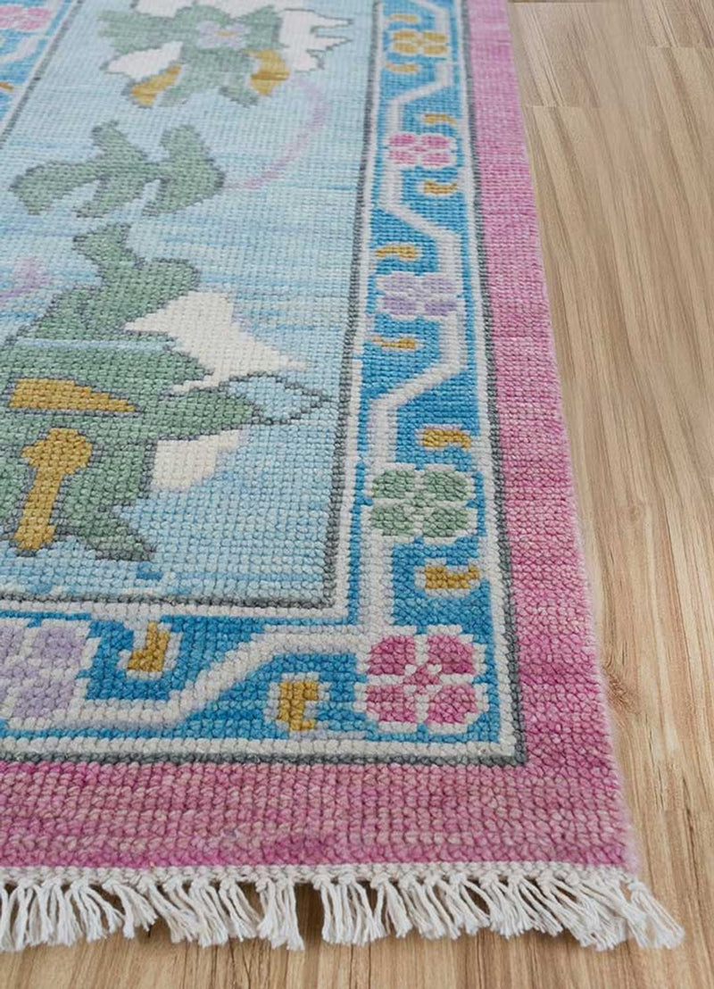 Tappeto di lana - 270 x 180 cm - rosa