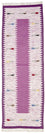 Tappeto corsia Tappeto Kelim - Tendenza - 250 x 80 cm - viola