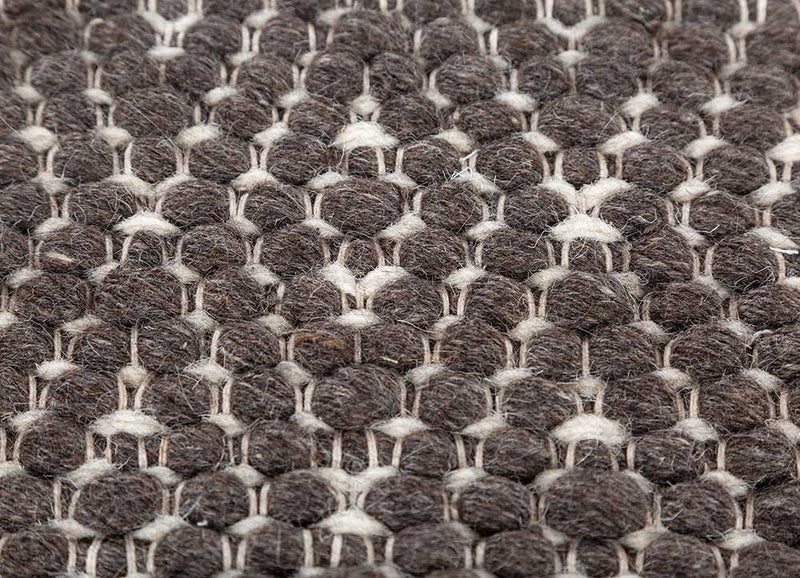 Tappeto di lana - 180 x 120 cm - antracite
