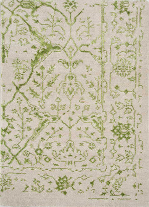 Tappeto di lana - 120 x 73 cm - verde
