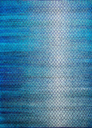 Tappeto di lana - 300 x 240 cm - blu chiaro
