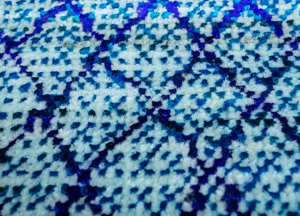 Tappeto di lana - 300 x 240 cm - blu chiaro