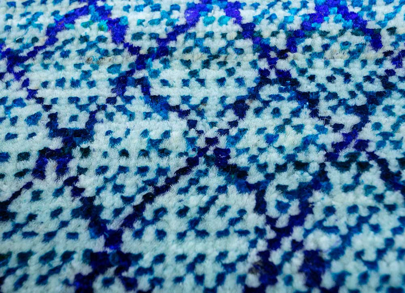 Tappeto di lana - 300 x 240 cm - blu chiaro