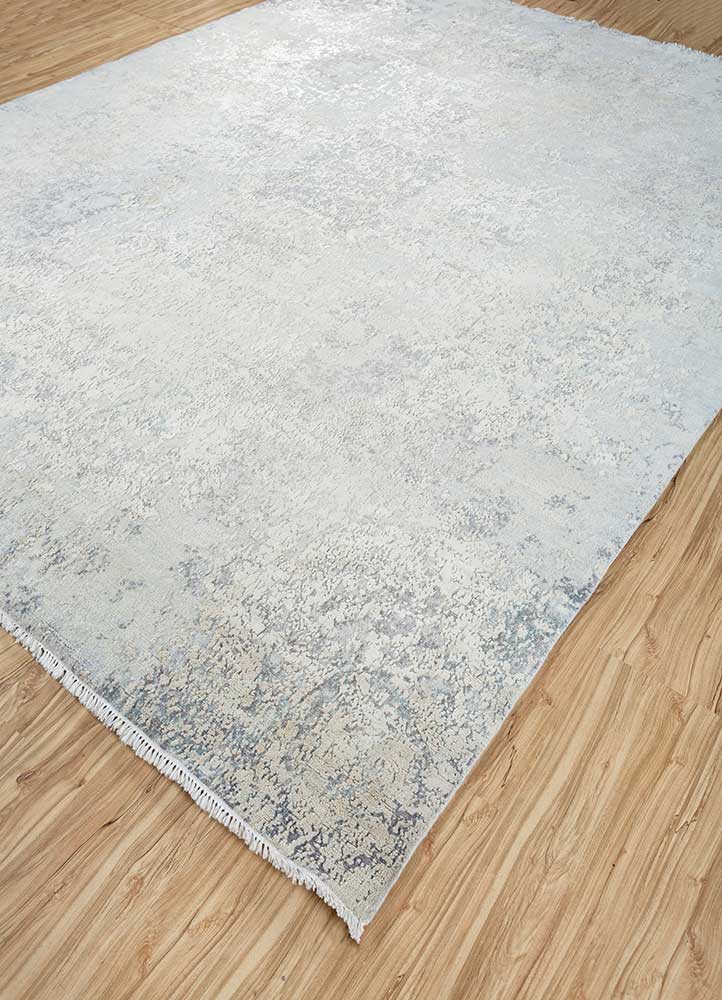 Tappeto di lana - 298 x 235 cm - argento