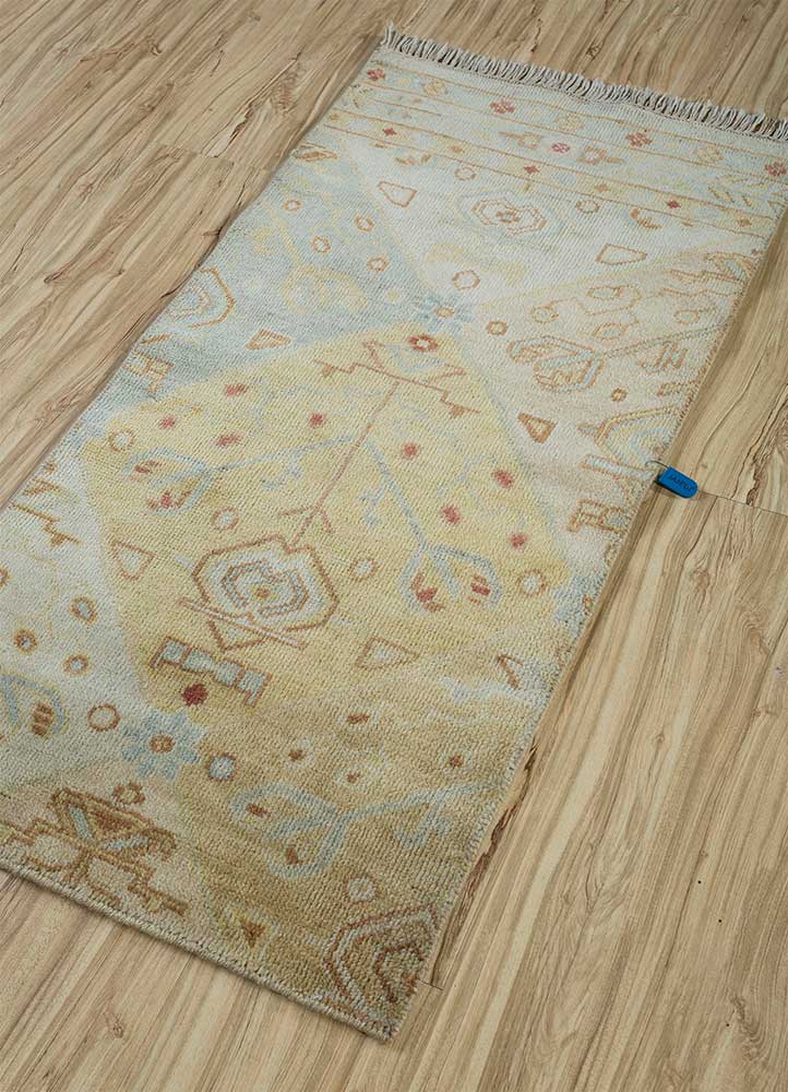 Tappeto di lana - 120 x 60 cm - oro
