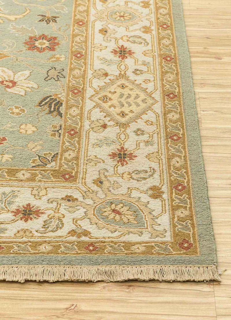 Tappeto corsia Tappeto di lana - 270 x 90 cm - verde menta