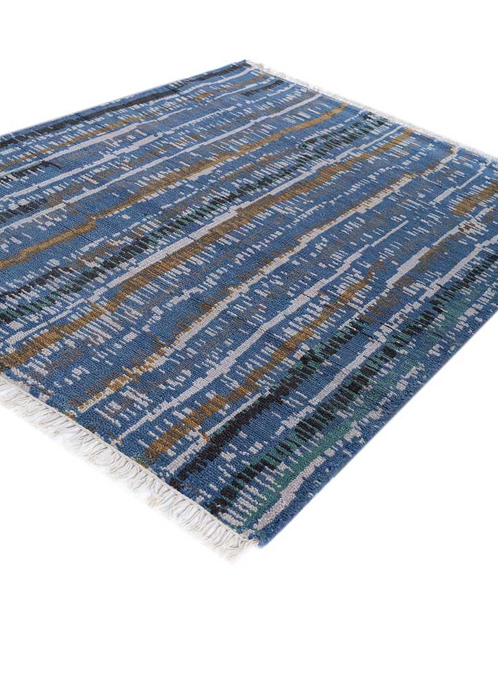Tappeto di lana - 180 x 135 cm - blu