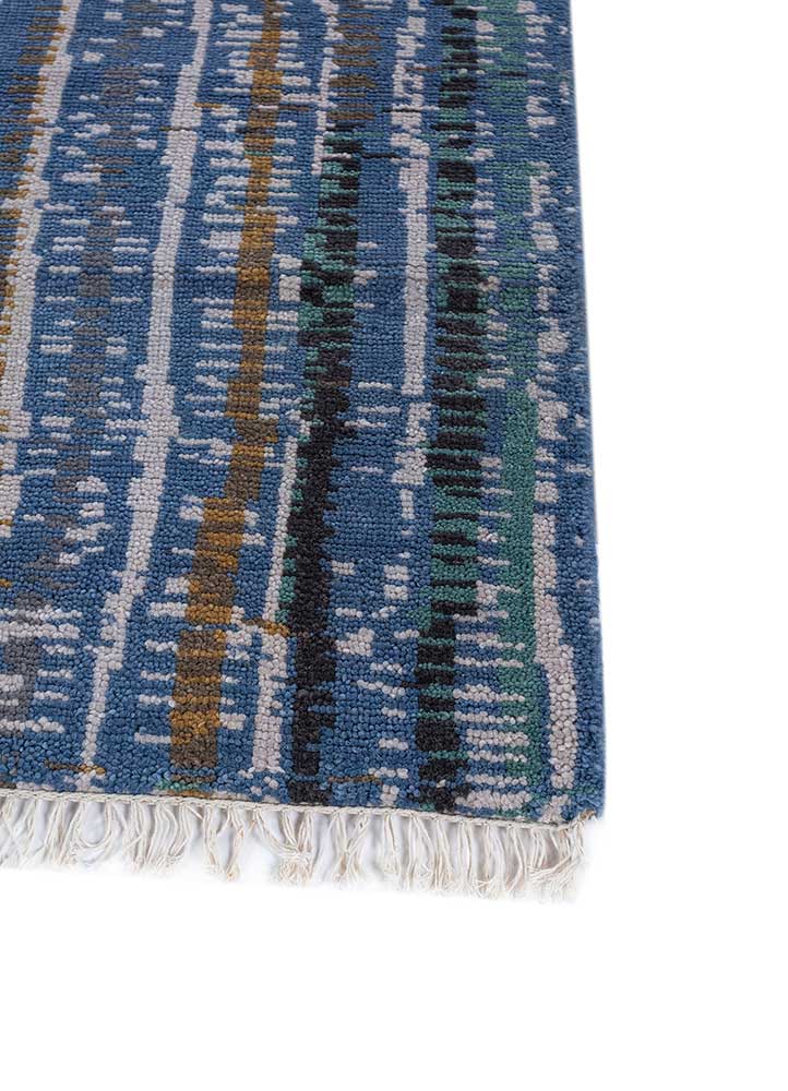 Tappeto di lana - 180 x 135 cm - blu