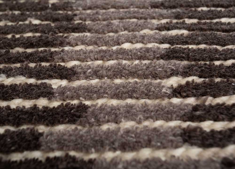 Tappeto di lana - 255 x 150 cm - marrone scuro