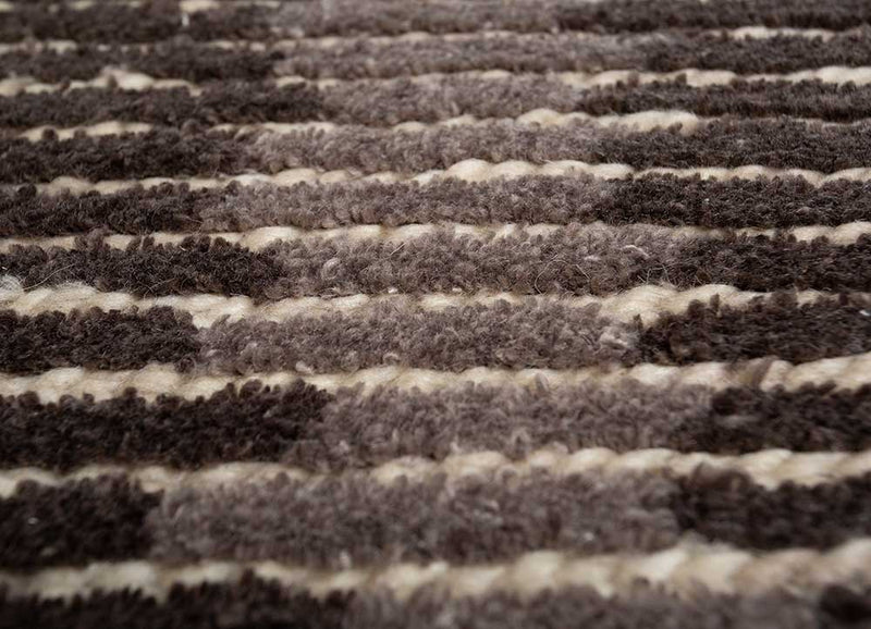 Tappeto di lana - 255 x 150 cm - marrone scuro