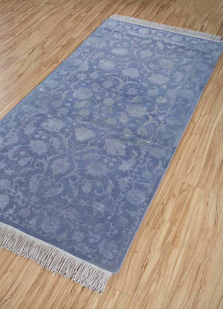 Tappeto di lana - 150 x 75 cm - blu mare