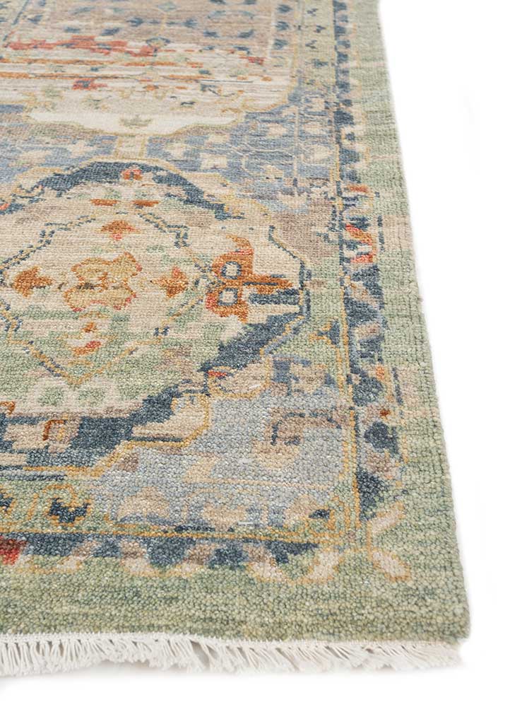 Tappeto di lana - 360 x 270 cm - verde