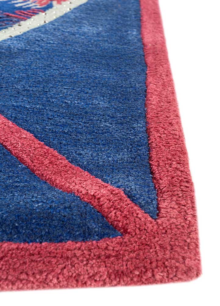 Tappeto di lana - 240 x 120 cm - blu