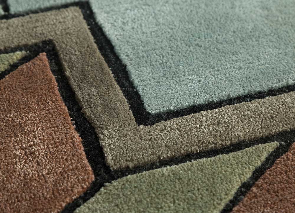 Tappeto di lana - 240 x 180 cm - verde