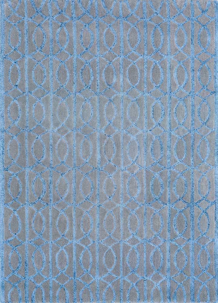 Tappeto di lana - 180 x 120 cm - blu mare
