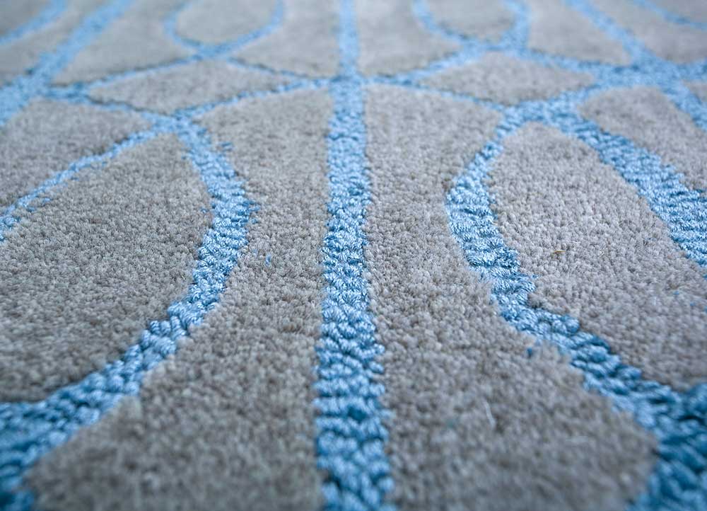 Tappeto di lana - 180 x 120 cm - blu mare