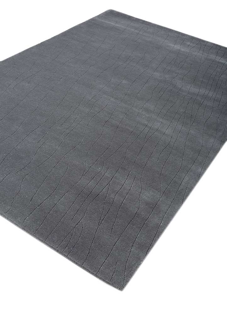 Tappeto di lana - 233 x 165 cm - grigio scuro