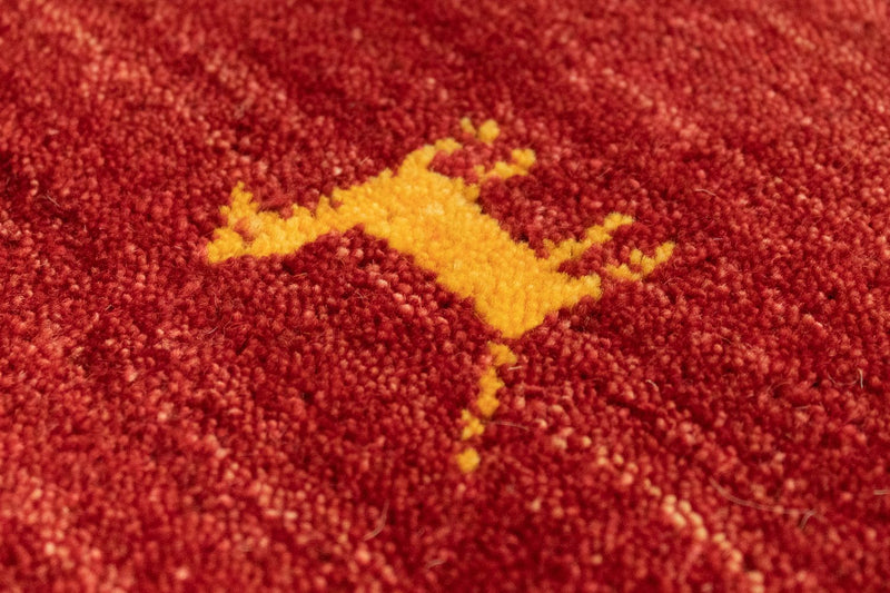 Tappeto corsia Tappeto Gabbeh - Indus - 200 x 80 cm - rosso