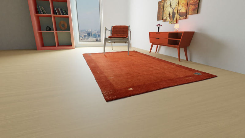 Tappeto Gabbeh - Indus - 300 x 250 cm - rosso