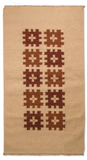 Tappeto corsia Tappeto Kelim - Tendenza - 250 x 80 cm - rosso