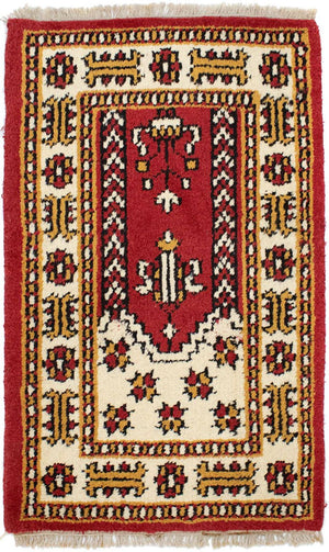 Tappeto orientale - 90 x 60 cm - rosso