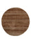 Tappeto di lana rotondo  - 120 x 120 cm - arancione