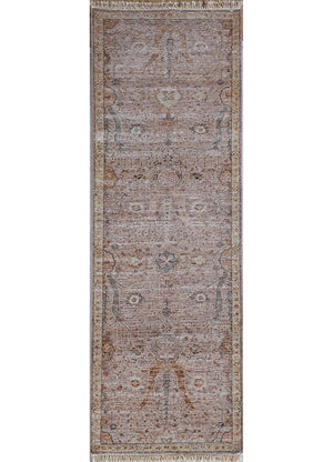 Tappeto corsia Tappeto di lana - 240 x 75 cm - arancione