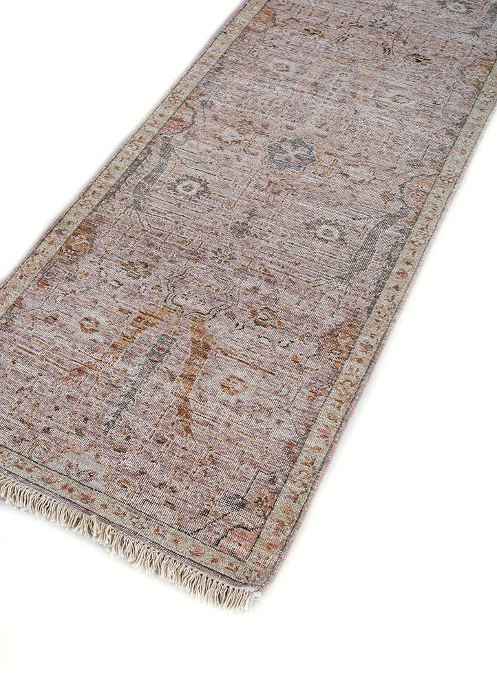 Tappeto corsia Tappeto di lana - 240 x 75 cm - arancione