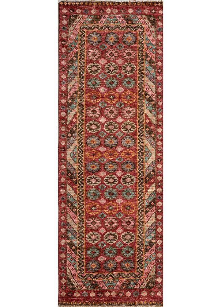 Tappeto corsia Tappeto di lana - 360 x 90 cm - arancione