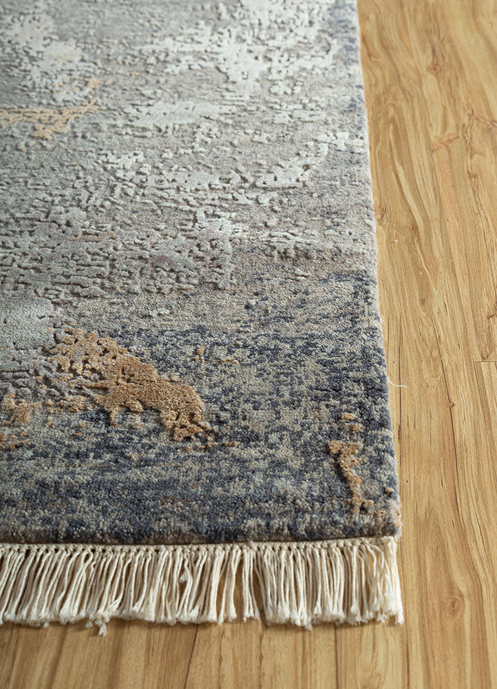 Tappeto corsia Tappeto di lana - 360 x 75 cm - grigio scuro