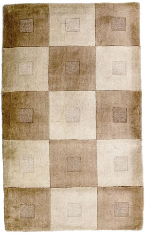 Tappeto di lana - 148 x 90 cm - multicolore