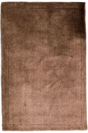 Tappeto di lana - 145 x 100 cm - marrone