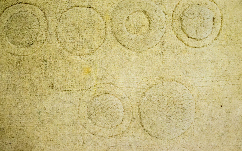 Tappeto di lana - 148 x 80 cm - beige