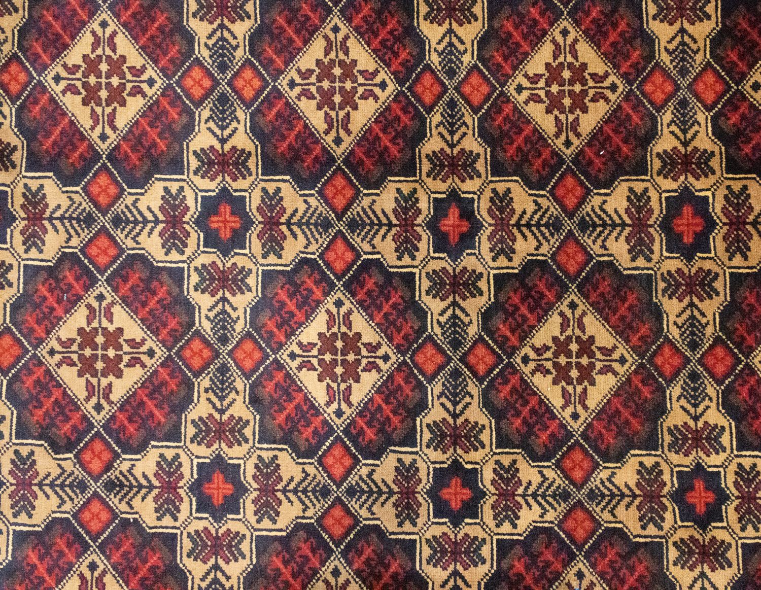 Tappeto afgano - 283 x 199 cm - marrone