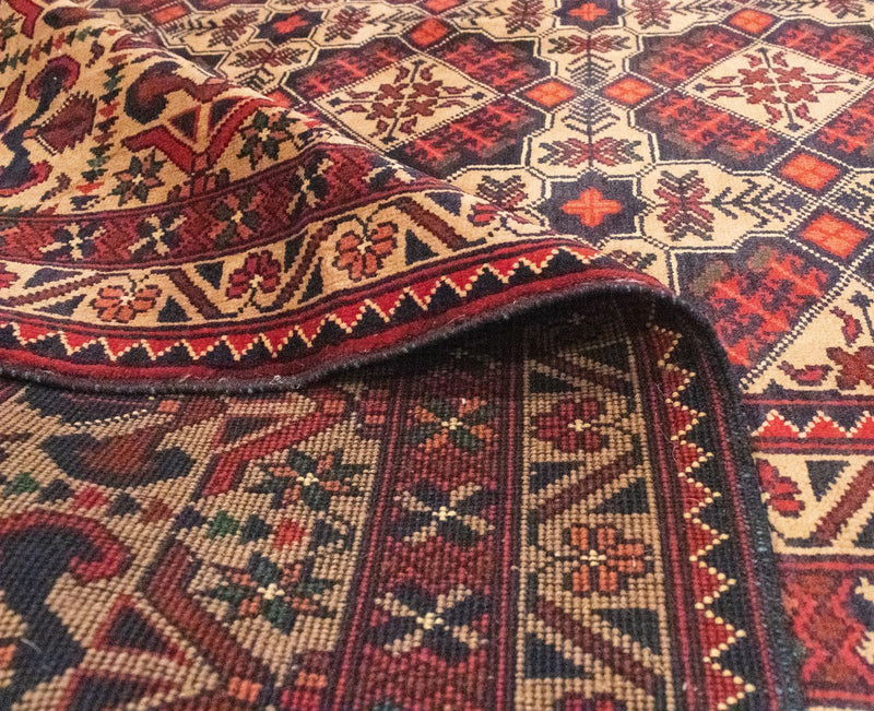 Tappeto afgano - 283 x 199 cm - marrone