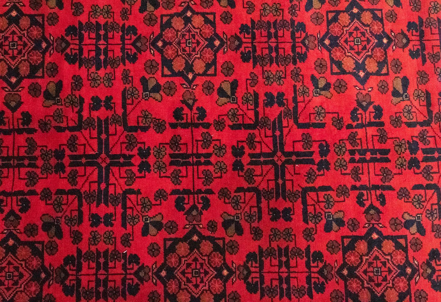Tappeto afgano - Kunduz - 299 x 200 cm - rosso