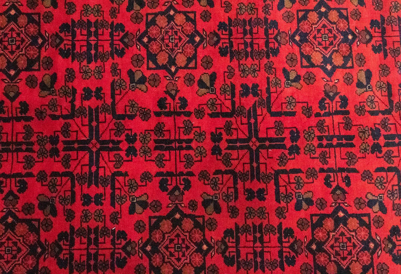 Tappeto afgano - Kunduz - 299 x 200 cm - rosso