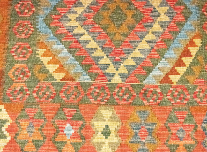 Tappeto Kelim - Orientale - 196 x 154 cm - arancione