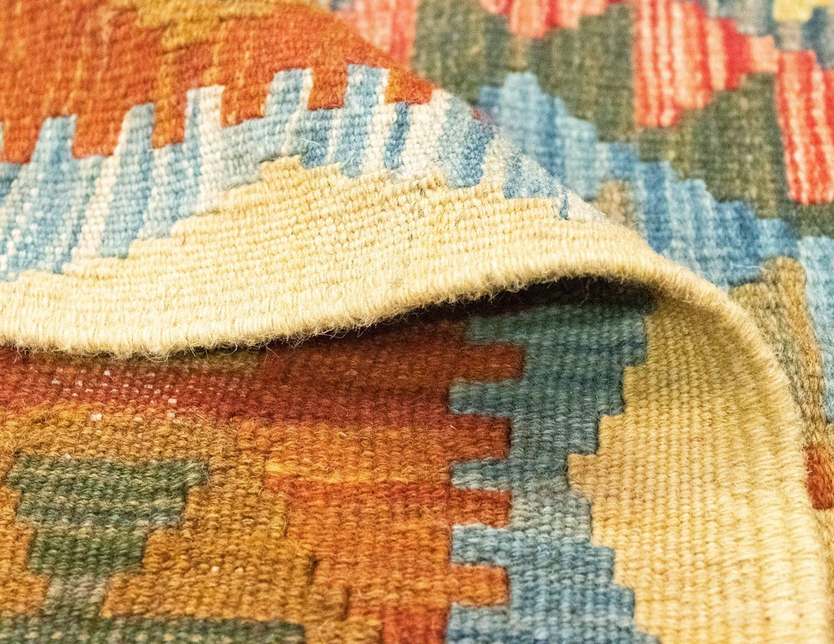 Tappeto Kelim - Orientale - 196 x 154 cm - arancione