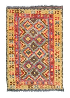 Tappeto Kelim - Orientale - 208 x 152 cm - giallo