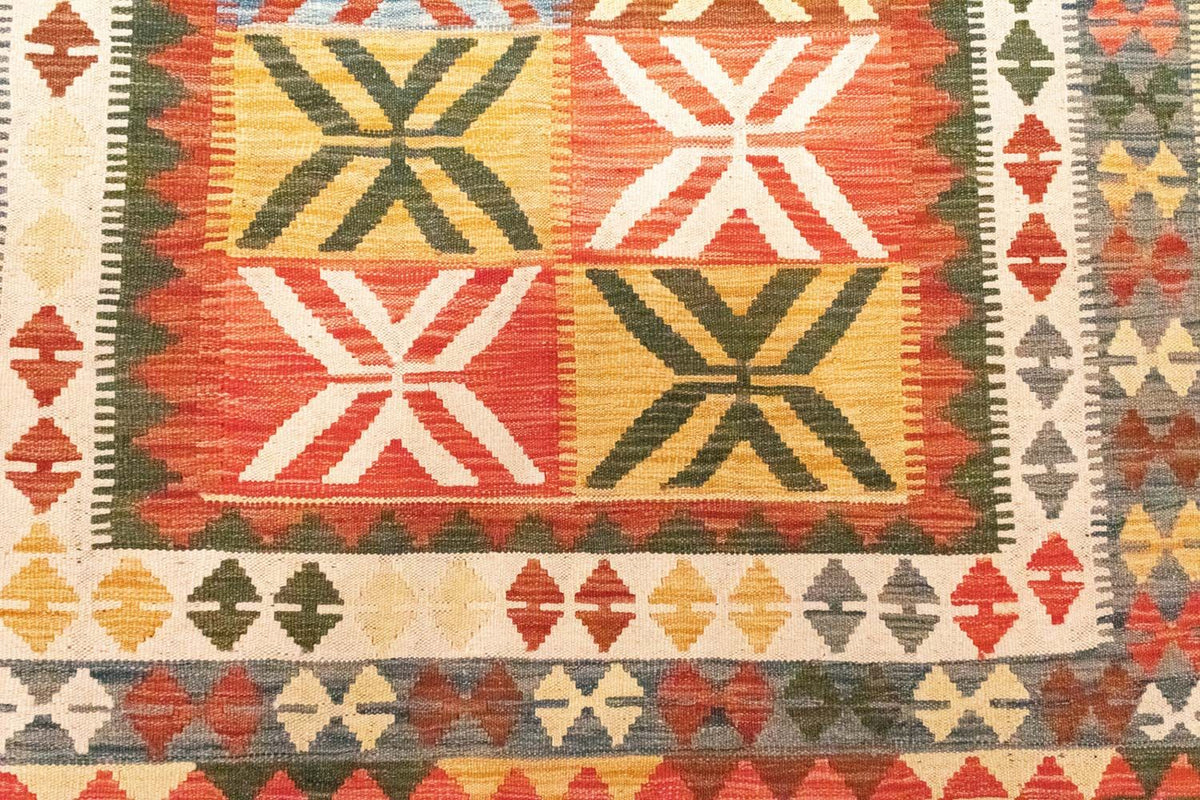 Tappeto Kelim - Orientale - 205 x 150 cm - arancione