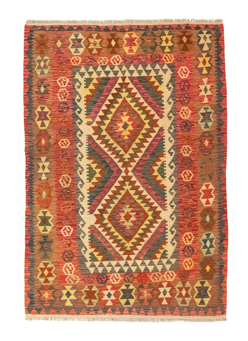 Tappeto Kelim - Orientale - 203 x 148 cm - arancione