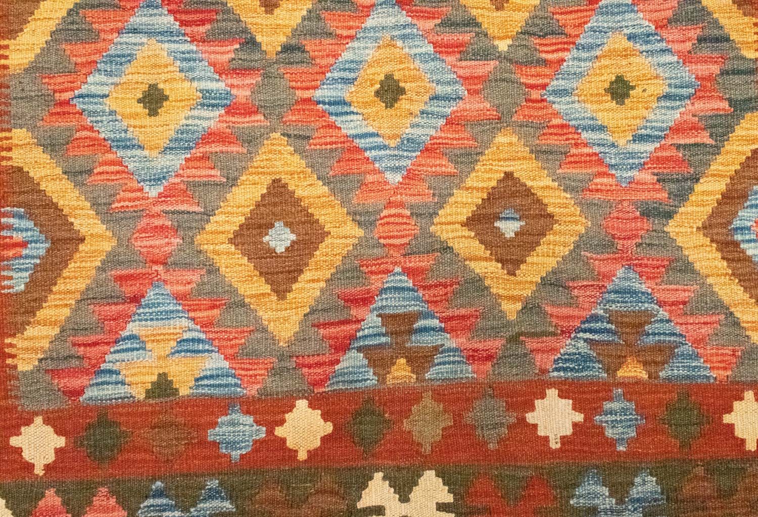 Tappeto Kelim - Orientale - 217 x 160 cm - arancione
