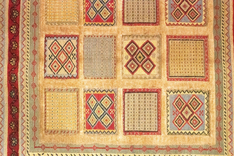 Tappeto Persero - Nomade quadrato  - 102 x 96 cm - rosso